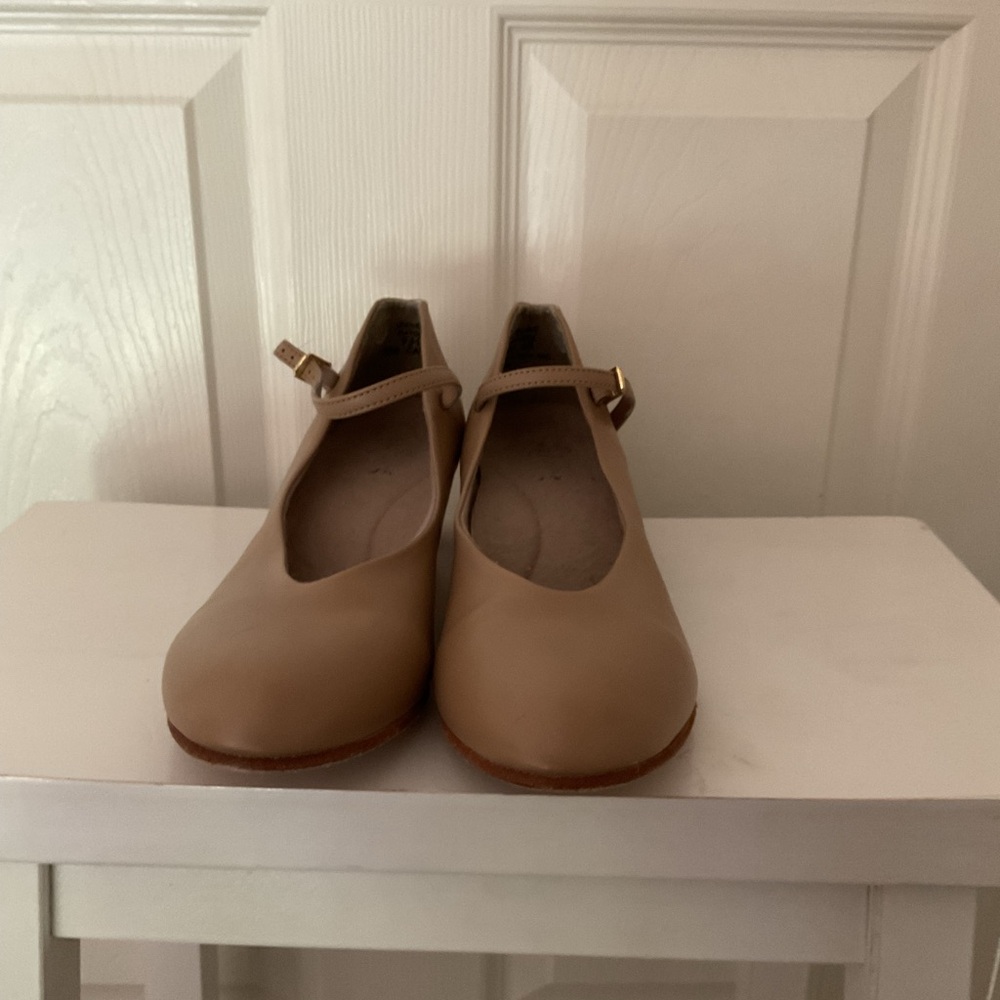 Tan character shoes